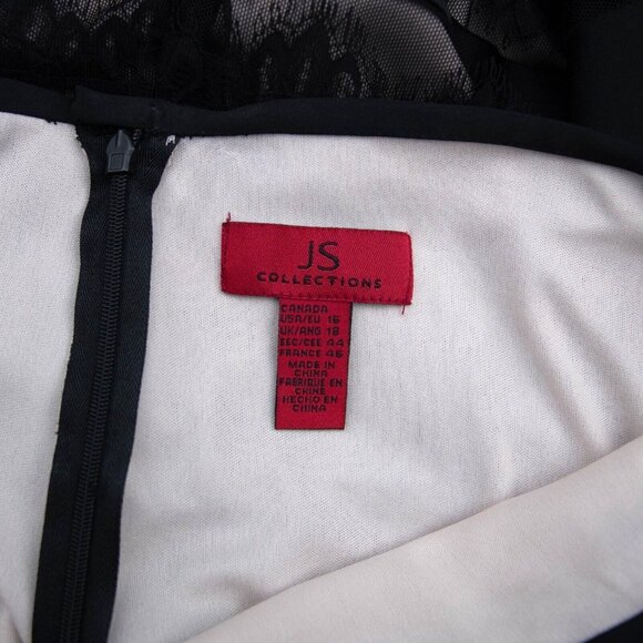 JS Collections Skirt 16 Black Satin Lace Over Fairy Grunge Witchy Whimsigoth - Picture 5 of 5